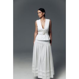 Женский Жилет в комплекте с ремнем из хлопка 02438 купить в интернет ...