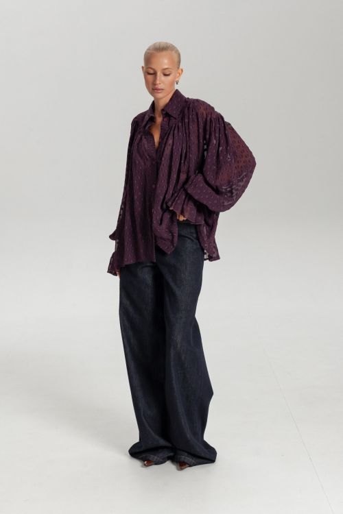 Блуза с воланами Италия