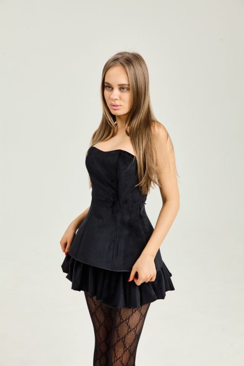 Корсет из бархата