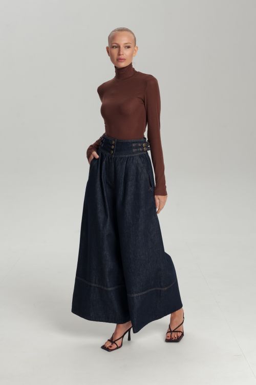 Джинсы кюлоты