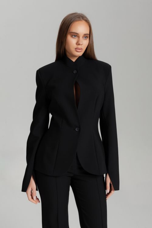 Жакет с вырезом капелька