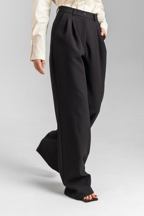 Брюки-палаццо на низкой посадке