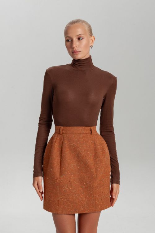 Юбка фактурная в длине мини