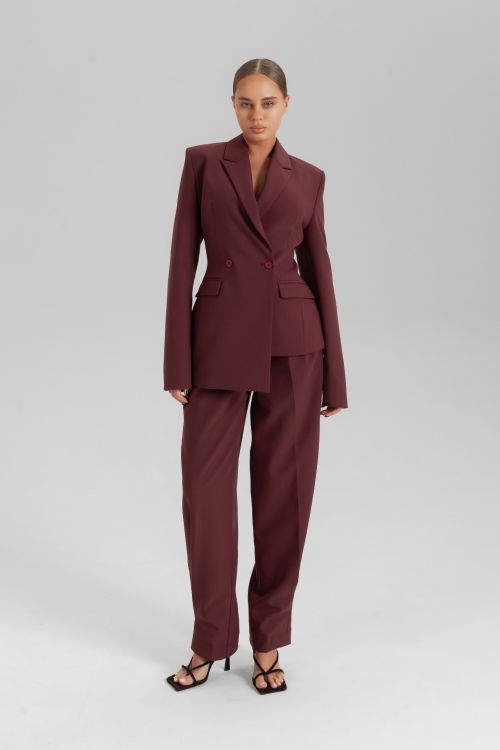 Жакет с асимметричным низом