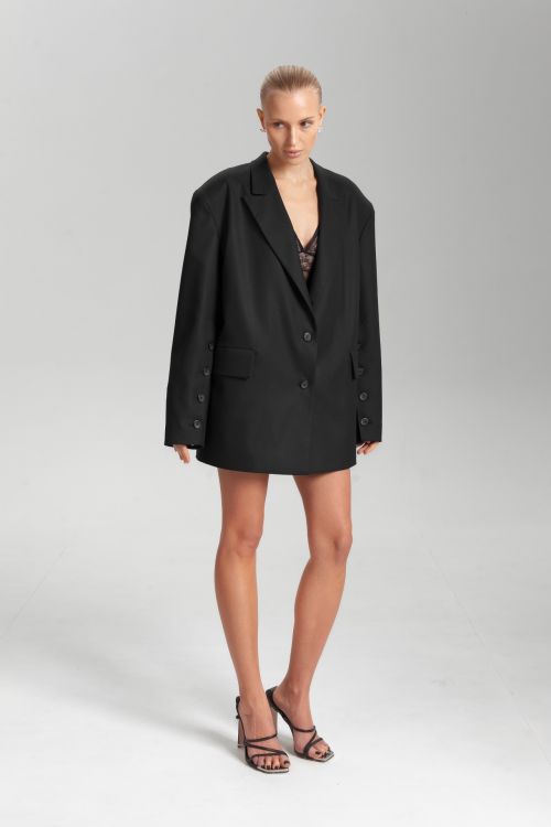 Жакет оверсайз со шлицами