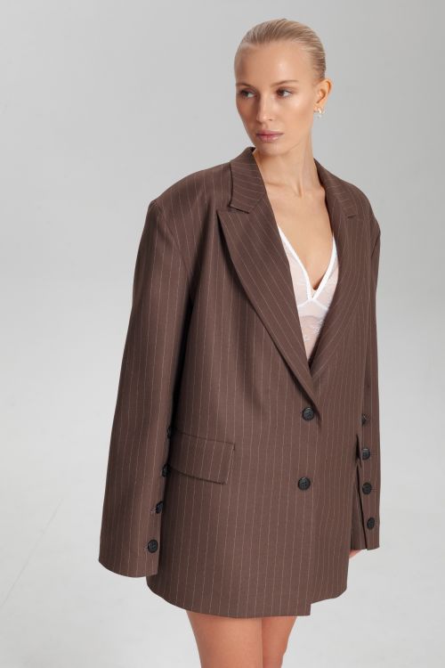 Жакет оверсайз со шлицами