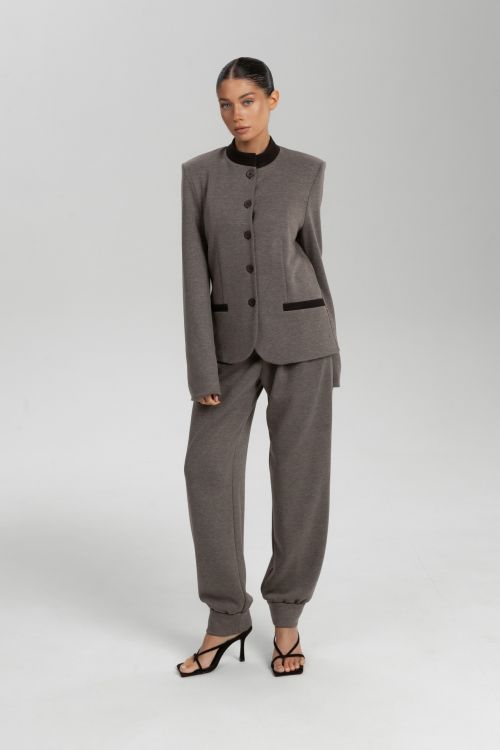 Жакет из трикотажа